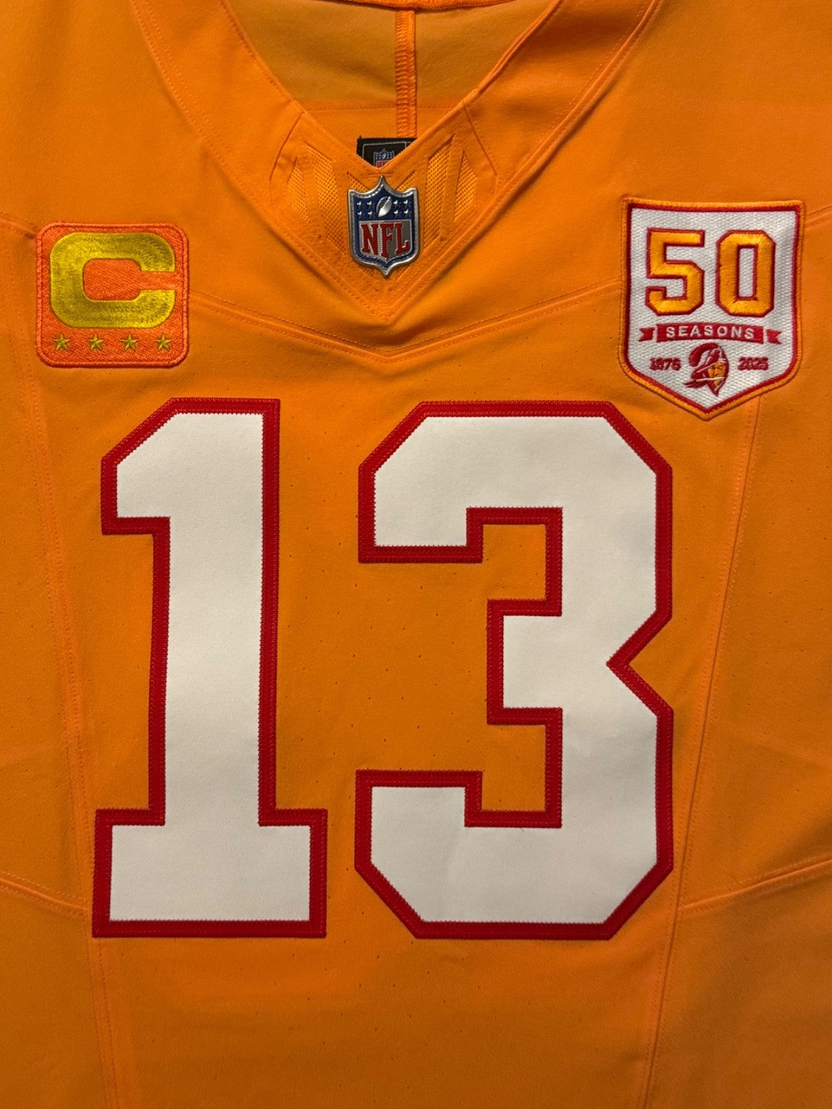 Mike Evans Tampa Bay Buccaneers Jersey #13 Nike Vapor FUSE Elite Orange Creamsicle Size 40 (Medium) NFL