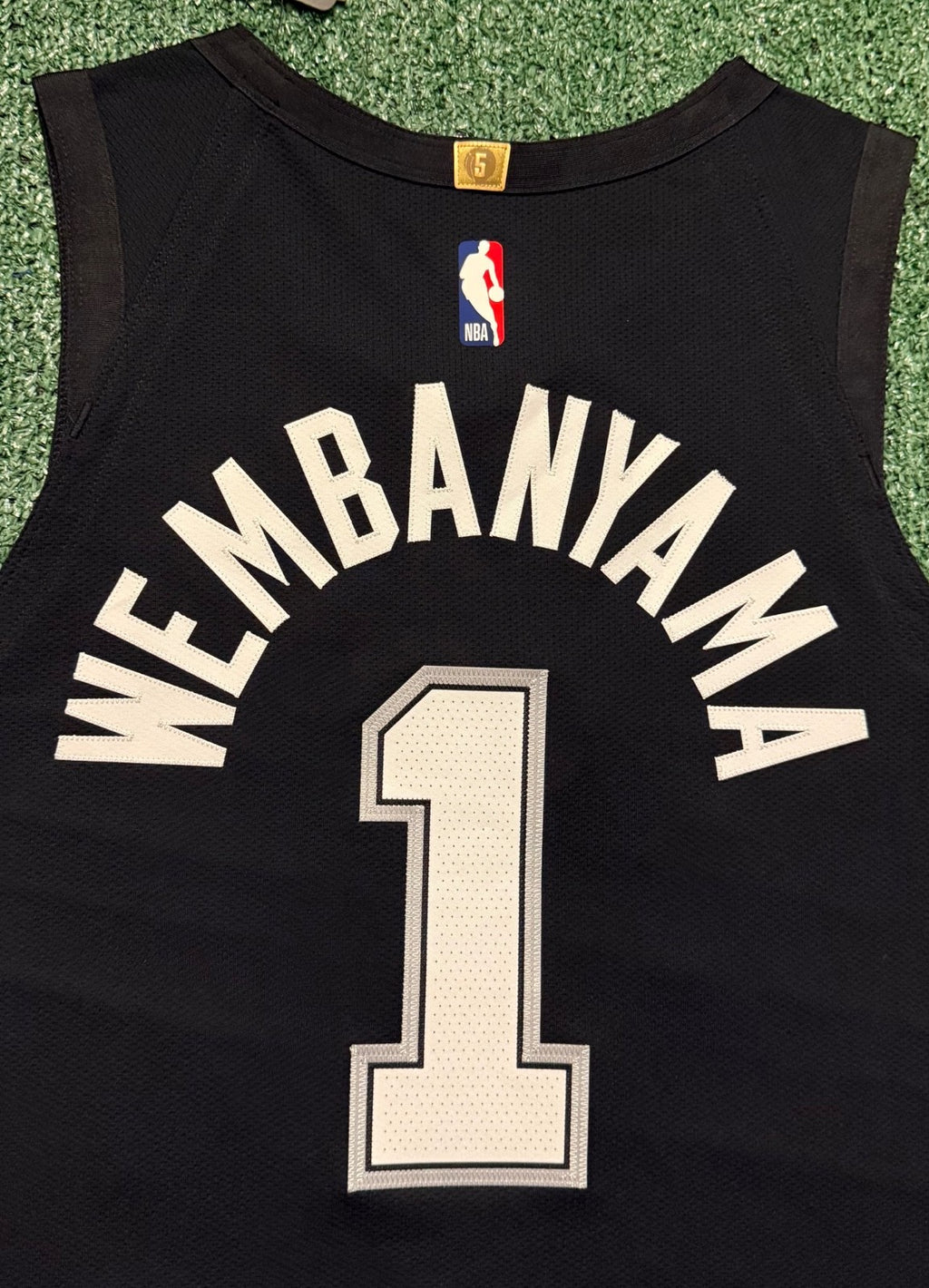 Victor Wembanyama San Antonio Spurs Jersey #1 Nike ADV Authentic Black Size 48 (L) NBA