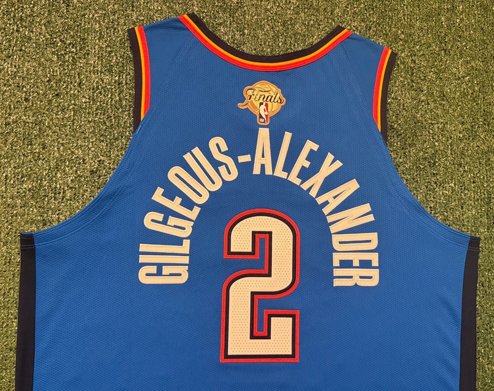 Shai Gilgeous-Alexander Oklahoma City Thunder Jersey #2 Nike ADV Authentic Blue Size 52 (XL) NBA