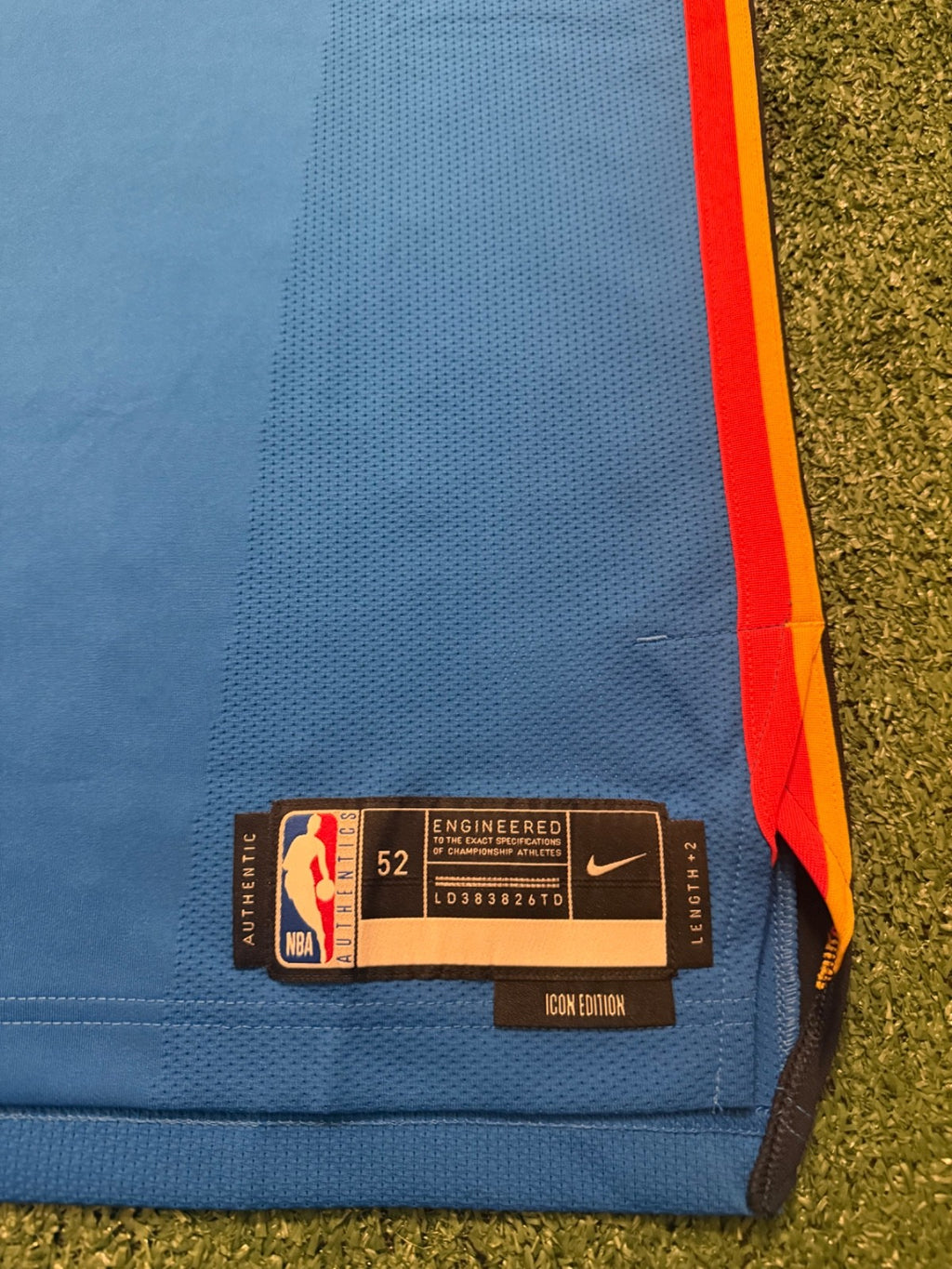 Shai Gilgeous-Alexander Oklahoma City Thunder Jersey #2 Nike ADV Authentic Blue Size 52 (XL) NBA