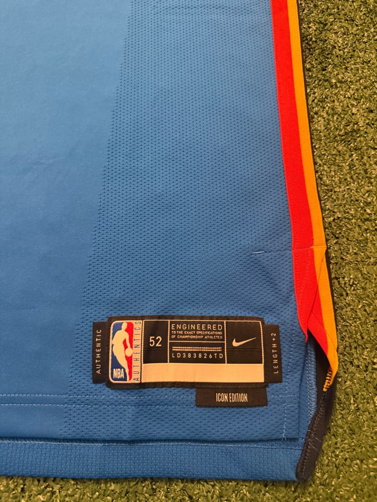 Shai Gilgeous-Alexander Oklahoma City Thunder Jersey #2 Nike ADV Authentic Blue Size 52 (XL) NBA