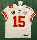 Patrick Mahomes Kansas City Chiefs Jersey #15 Nike Vapor FUSE Elite White Size 48 (XL) NFL