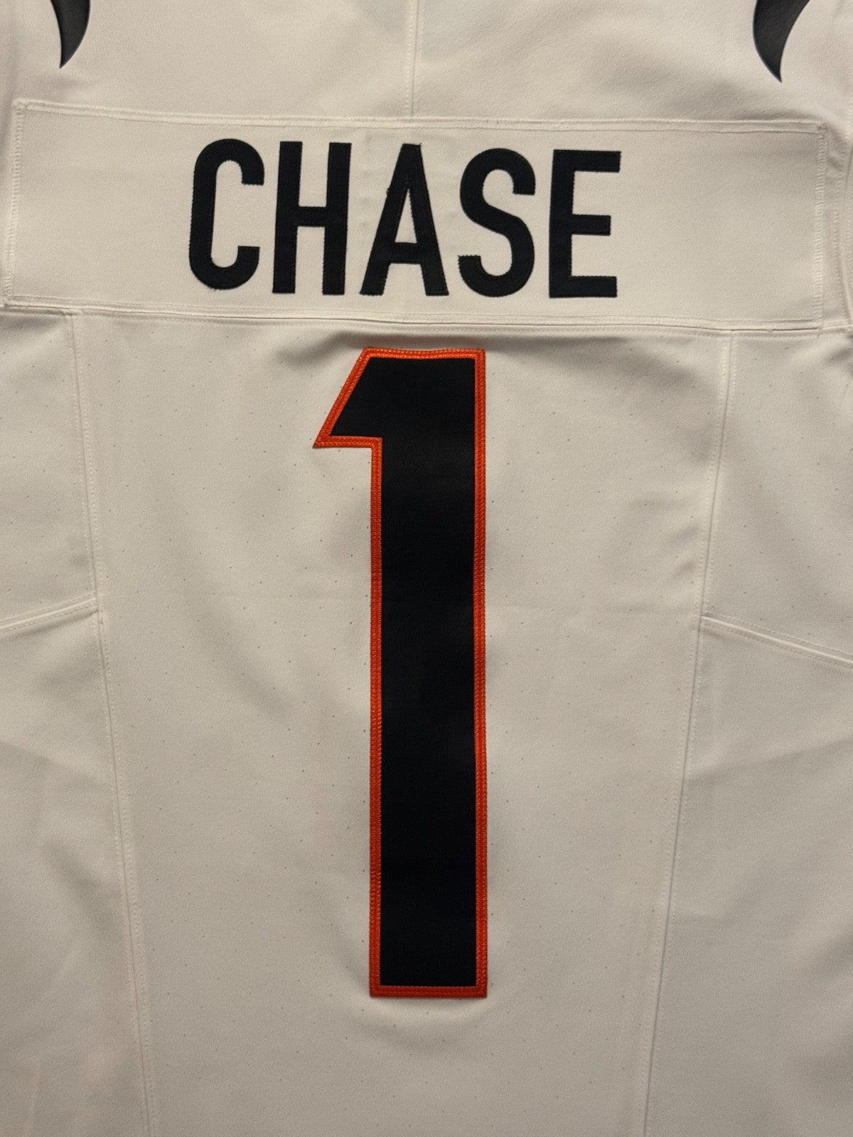 Ja'Marr Chase Cincinnati Bengals Jersey #1 Nike Vapor Fuse Elite White Size 40 (M) NFL