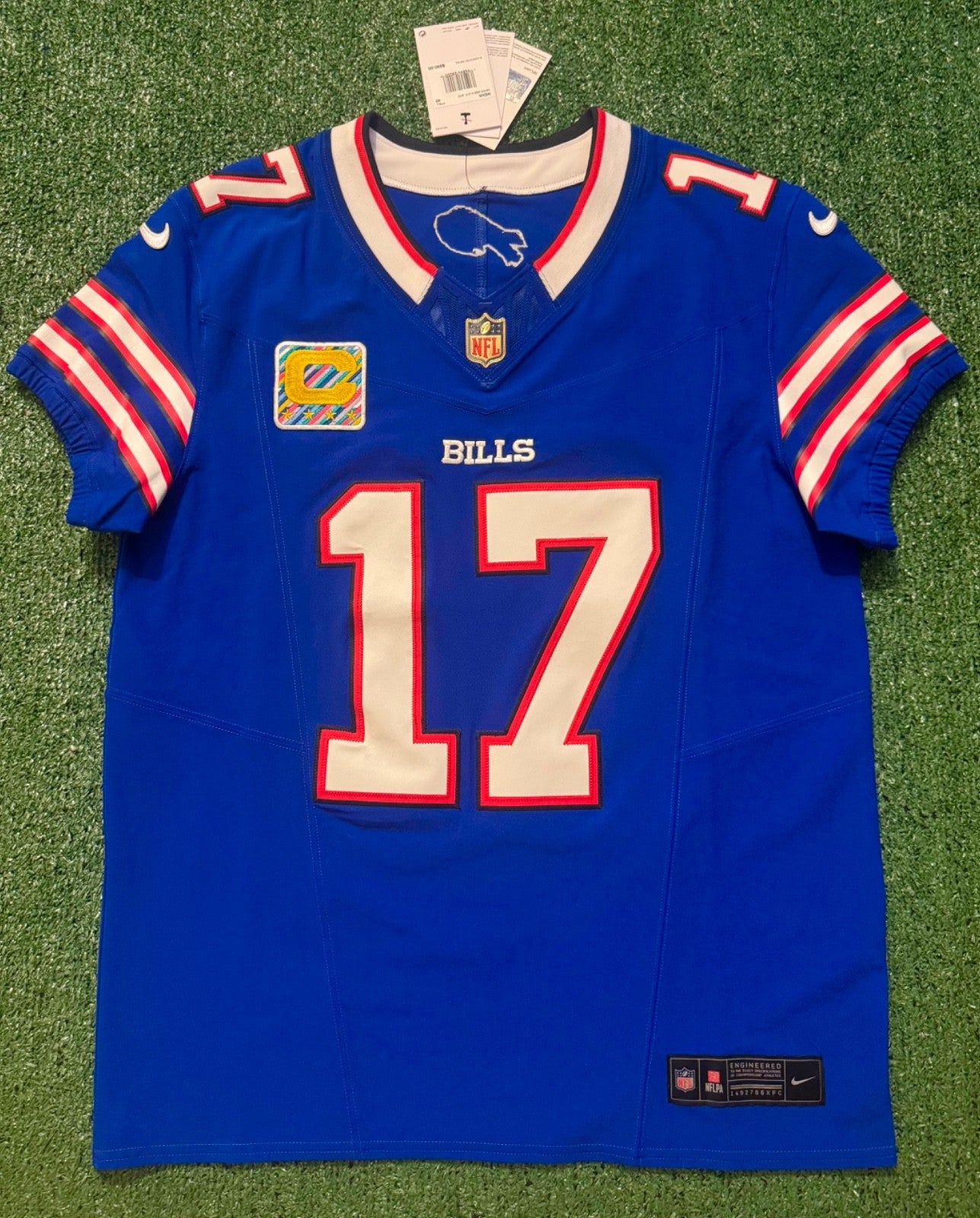 Josh Allen Buffalo Bills Jersey #17 Nike Vapor Fuse Elite Blue Size 40 (M) NFL