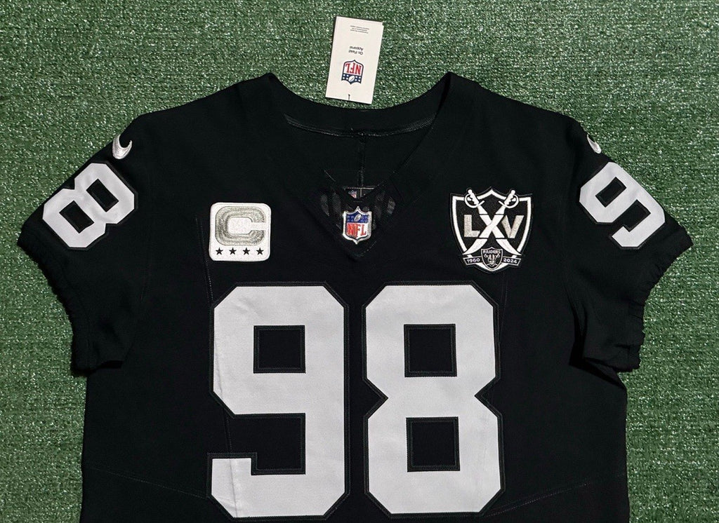 Maxx Crosby Las Vegas Raiders Jersey #98 Nike Vapor Fuse Elite Black Size 44 (L) NFL