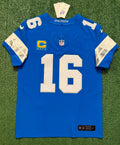 Jared Goff Detroit Lions Jersey #16  Nike Vapor FUSE Elite Blue Size 40 (Medium) NFL