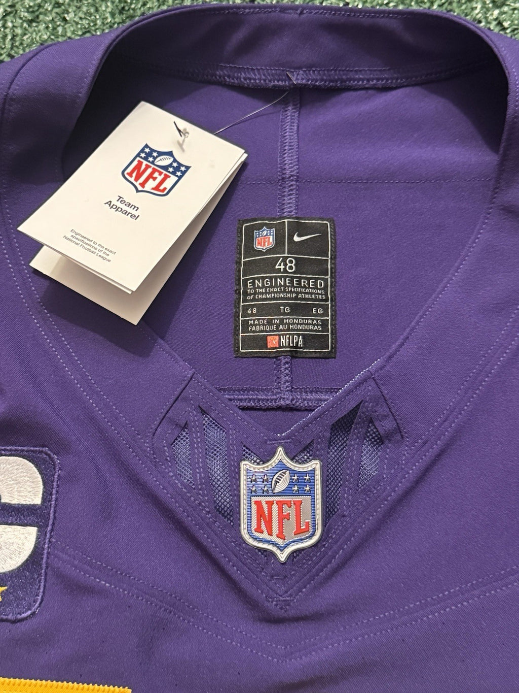 Justin Jefferson Minnesota Vikings Jersey #18 Nike Vapor FUSE Elite Purple Size 48 (XL) NFL