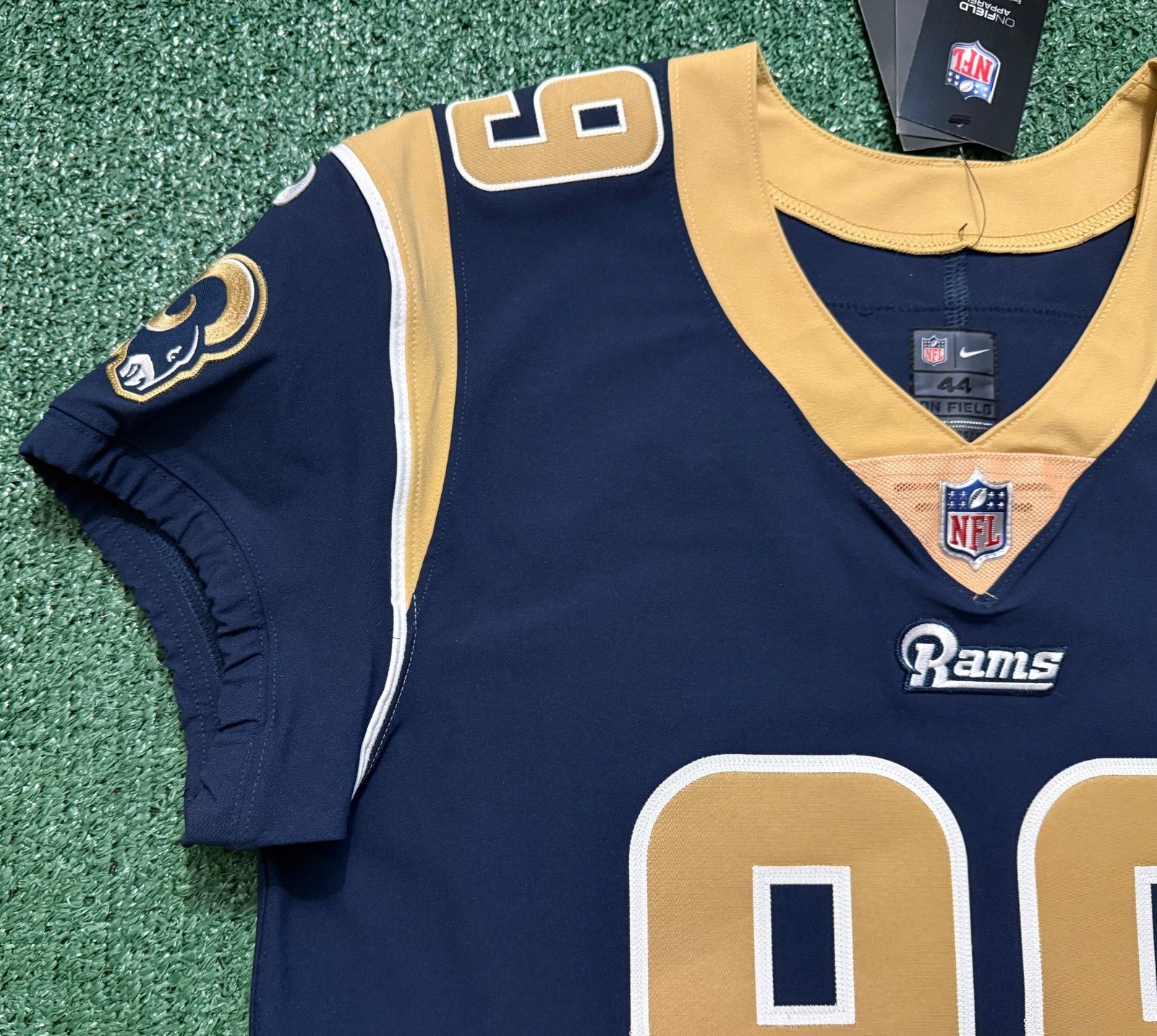 Aaron Donald Los Angeles Rams Jersey #99 Nike Vapor Elite Blue Size 44 (Large) NFL