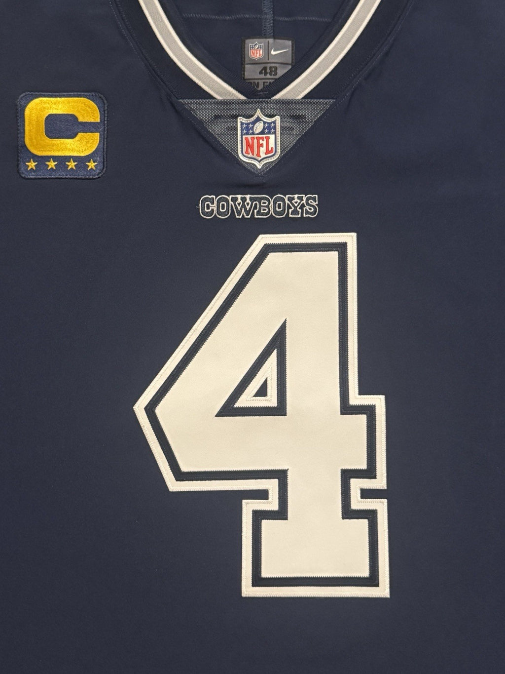 Dak Prescott Dallas Cowboys jersey #4 Nike Vapor Elite Jersey Navy Size 48 (XL) NFL