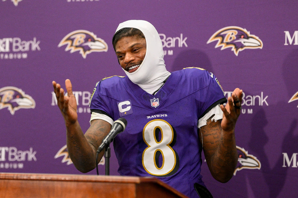 Lamar Jackson Baltimore Ravens Jersey #8 Nike Vapor FUSE Elite Purple Size 48 (XL) NFL