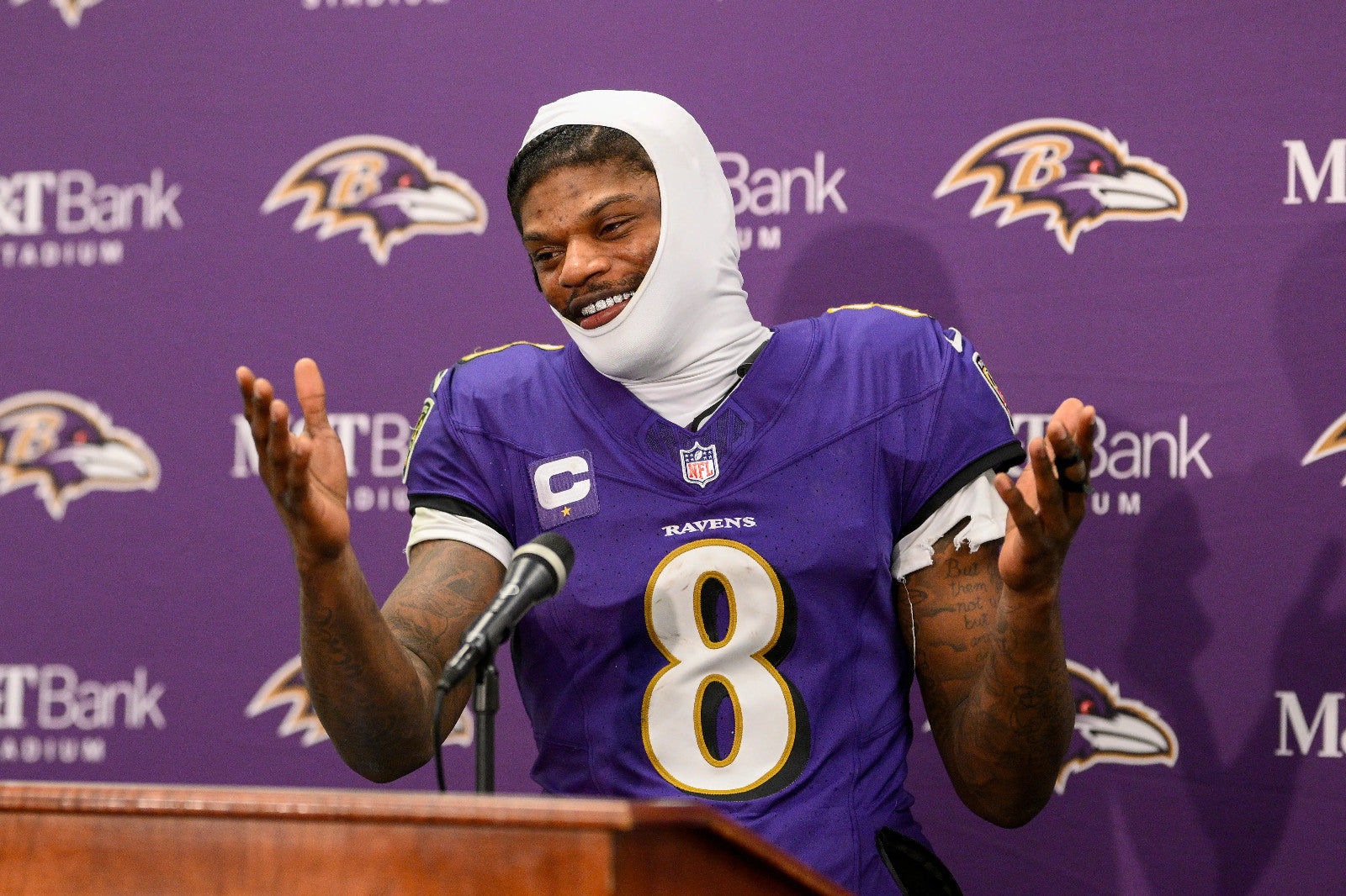 Lamar Jackson Baltimore Ravens Jersey #8 Nike Vapor FUSE Elite Purple Size 48 (XL) NFL