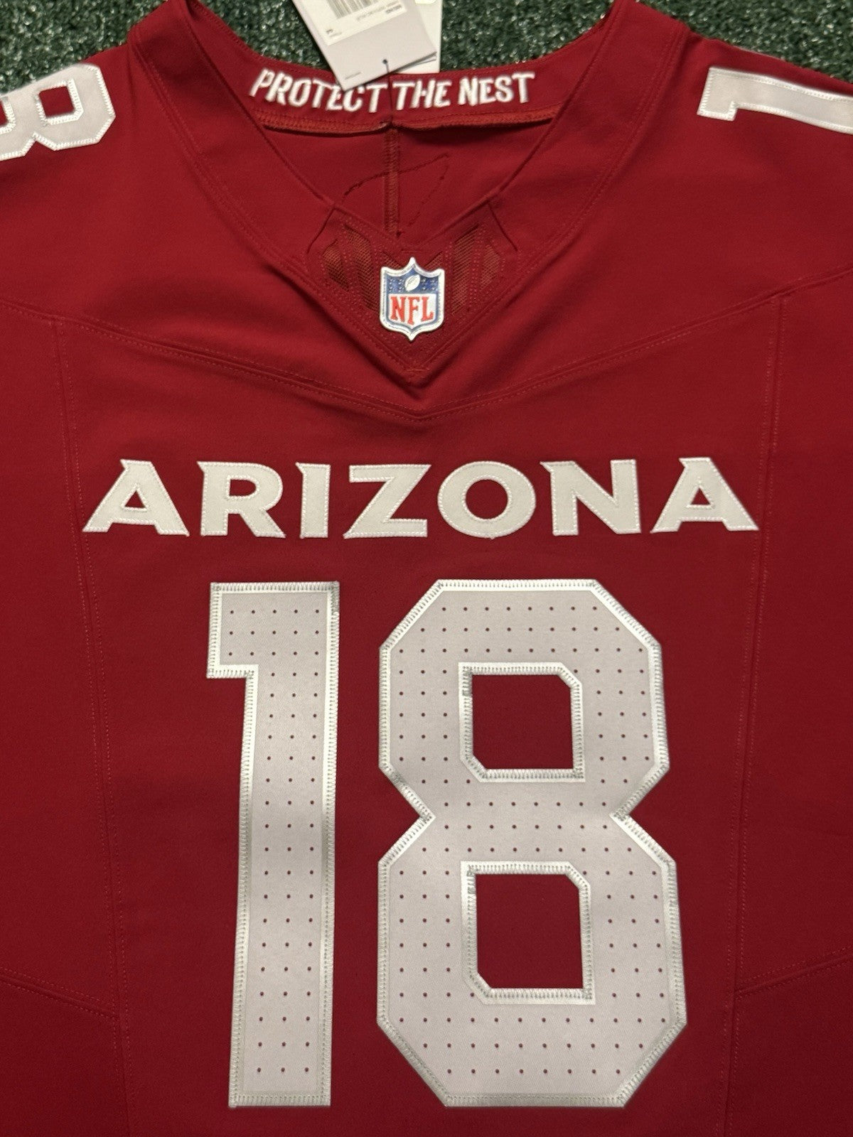 Marvin Harrison Jr Arizona Cardinals Jersey #18 Nike Vapor FUSE Elite red Size 44 (Large) NFL