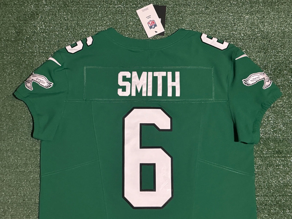 Devonta Smith Philadelphia Eagles Jersey #6 Nike Vapor F.U.S.E Elite Kelly Green 48 (XL) NFL