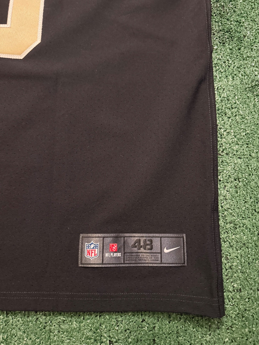 Authentic Drew Brees New Orleans Saints Jersey #9 Nike Vapor Elite Black Size 48 (XL) NFL