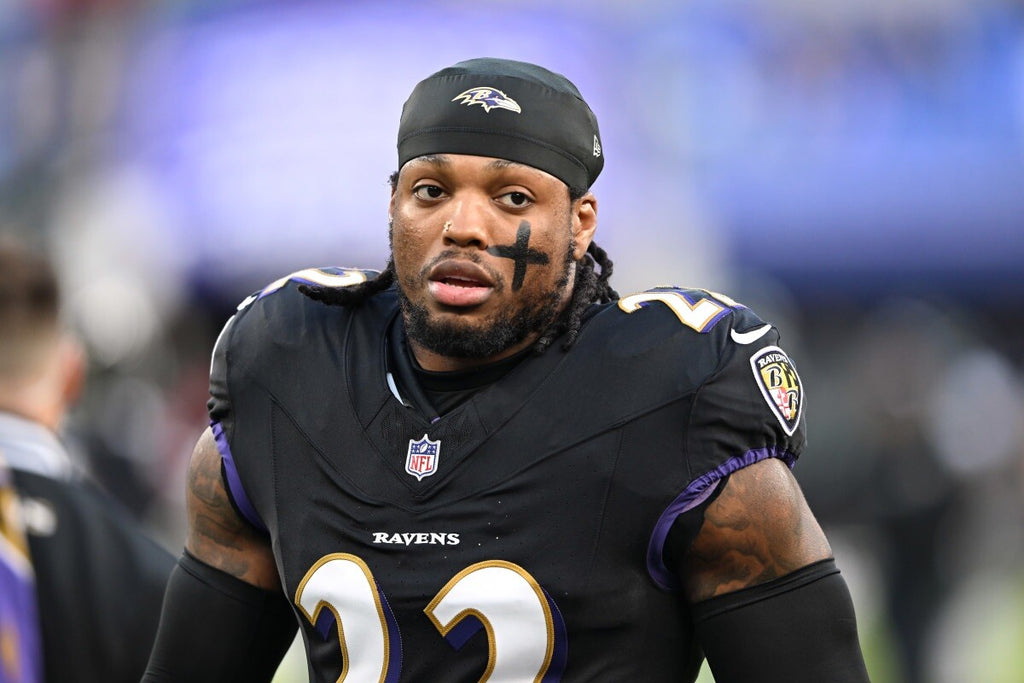 Derrick Henry Baltimore Ravens Jersey #22 Nike Vapor FUSE Elite Black Size 48 (XL) NFL