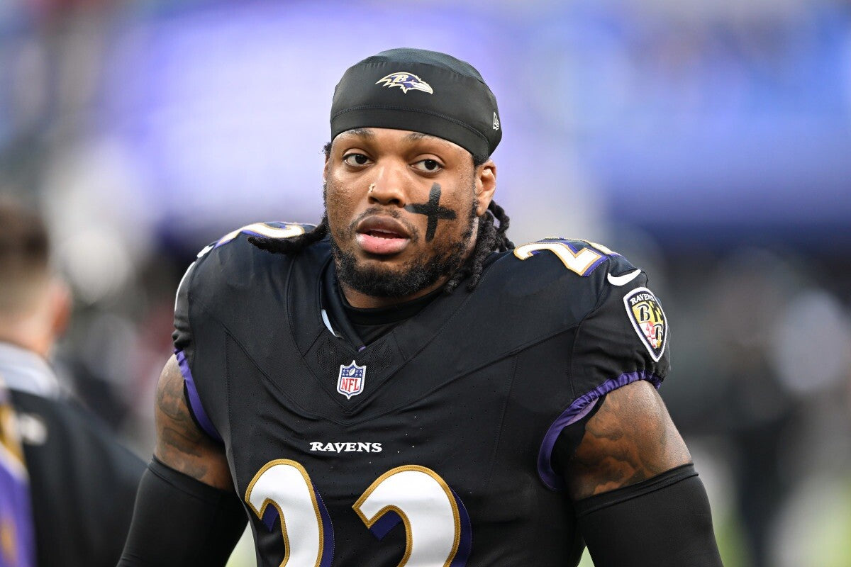 Derrick Henry Baltimore Ravens Jersey #22 Nike Vapor FUSE Elite Black Size 48 (XL) NFL