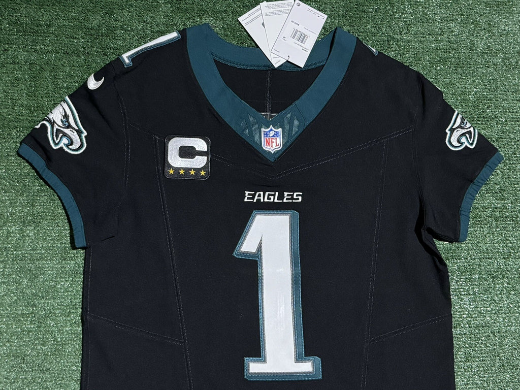 Jalen Hurts Philadelphia Eagles Jersey #1 Nike Vapor FUSE Elite Black size 40 (Medium) NFL
