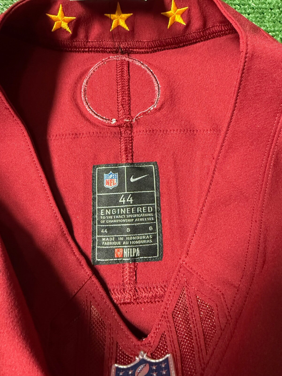 Jayden Daniels Washington Commanders Jersey #5 Nike Vapor Fuse Elite red size 44 (Large) NFL