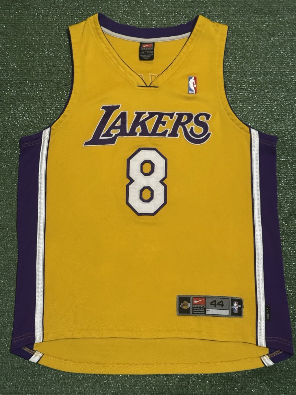 Kobe Bryant Los Angeles Lakers Jersey #8 Nike Authentic Gold Size 44 (L) NBA