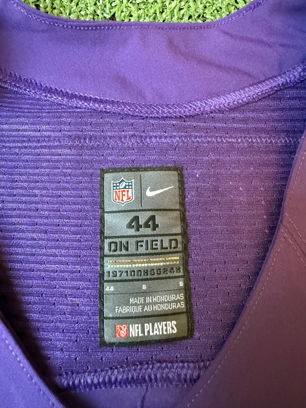 Lamar Jackson Baltimore Ravens Jersey #8 Nike Vapor Elite Purple Size 44 (L) NFL
