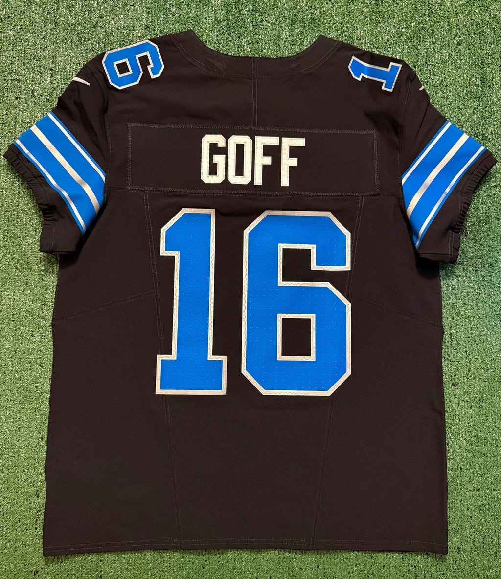 Jared Goff Detroit Lions Jersey #16  Nike Vapor FUSE Elite Black Size 44 (Large) NFL