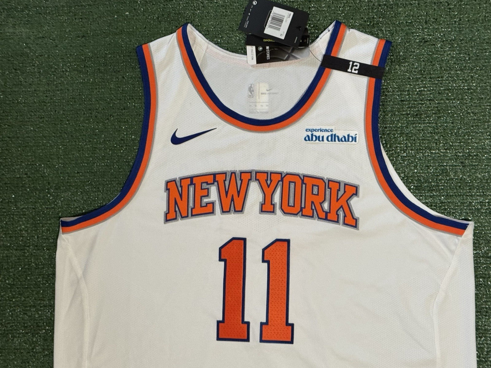 Jalen Brunson New York Knicks Jersey #11 Nike VaporKnit Authentic White Size 52 (XL) NBA