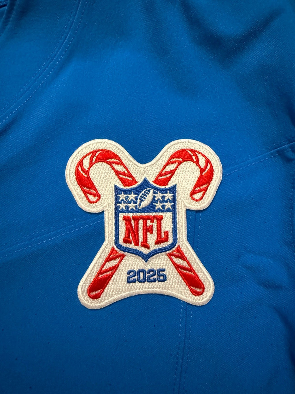 Jahmyr Gibbs Detroit Lions Jersey #0 Nike Vapor FUSE Elite Blue Size 44 (Large) NFL