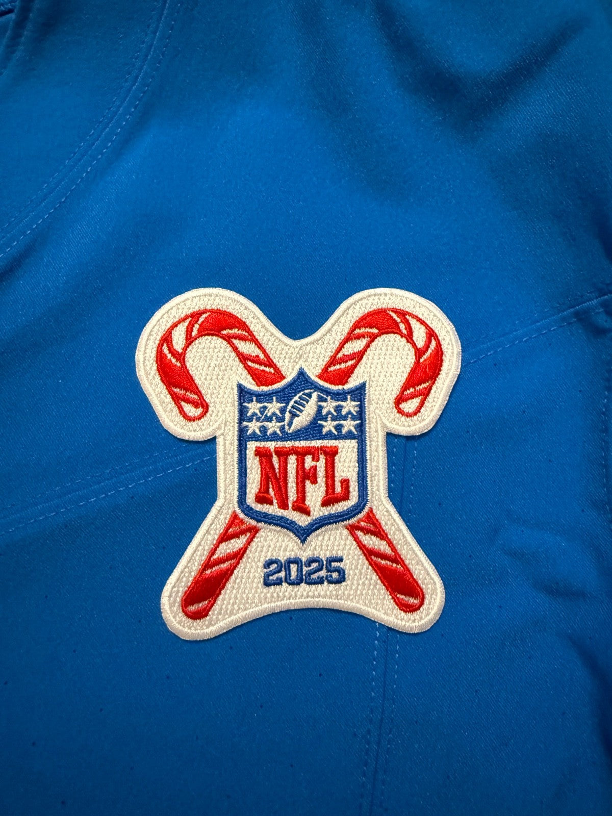 Jahmyr Gibbs Detroit Lions Jersey #0 Nike Vapor FUSE Elite Blue Size 44 (Large) NFL