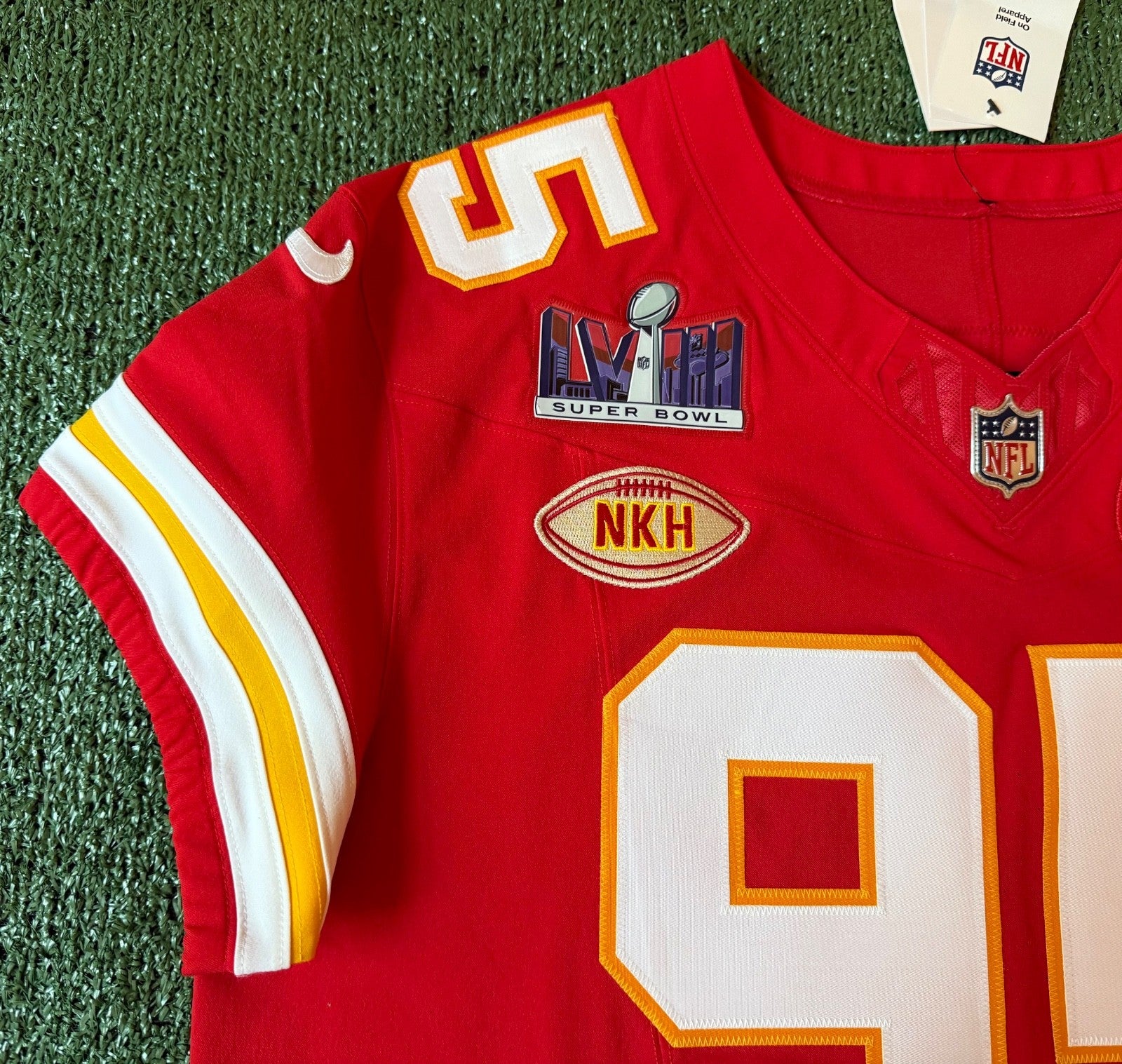 Chris Jones Kansas City Chiefs Jersey #95 Nike Vapor Fuse Elite Red Size 48 (XL) NFL