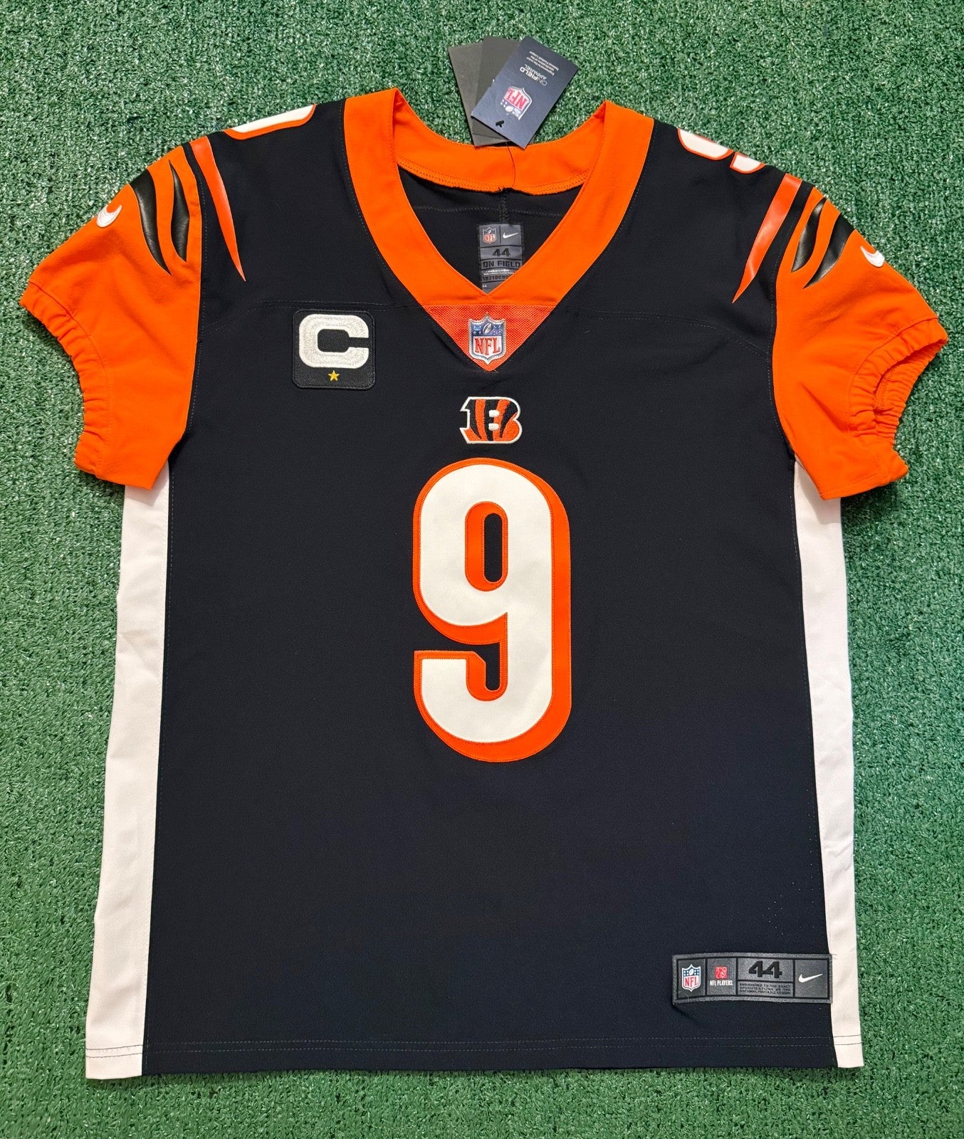 Joe Burrow Cincinnati Bengals Jersey #9 Nike Vapor Elite Black Size 44 (L) NFL