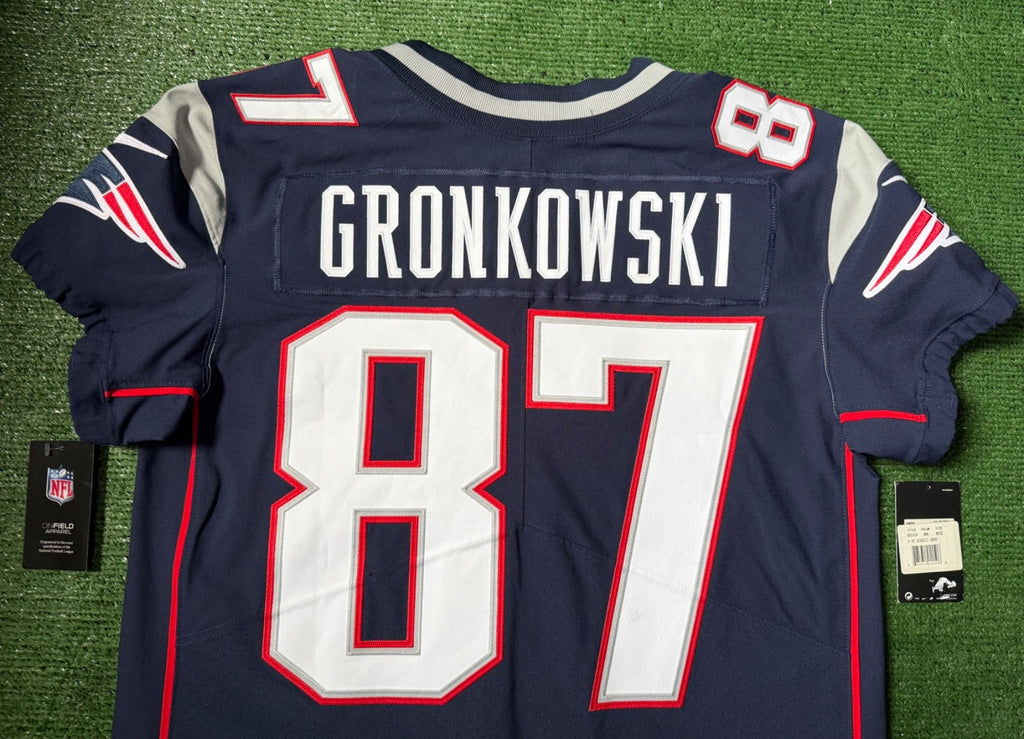 Rob Gronkowski New England Patriots Jersey #87 Nike Vapor Elite Blue Size 44 (L) NFL